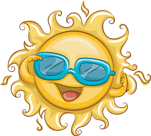 Smileys - Cute Sun With Sunglasses (600x539)