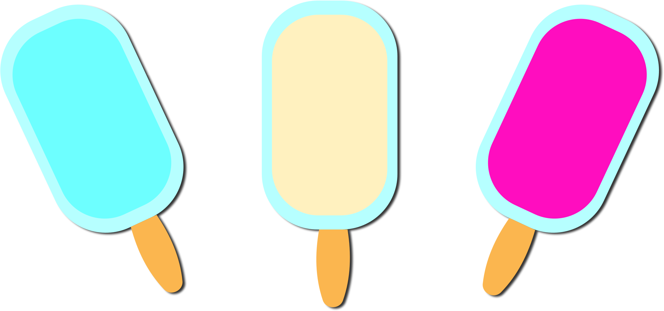 Ice Cream Bars - Summer Ice Cream Png (2244x1053)