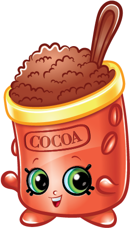 Chocolate Clipart Shopkin - Cocoa Powder Cartoon (577x496)