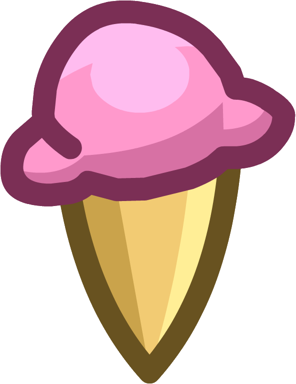Ice - Club Penguin Ice Cream Emote (592x766)