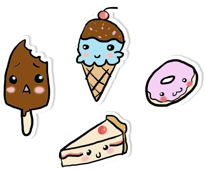 Kawaii Stickers By Yianyan9 - Kawaii Stickers Png (800x600)