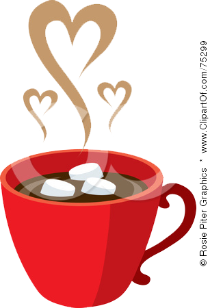 And The Crushed Peppermint Candies Until Melted And - Cartoon Hot Chocolate With Marshmallows (307x450)