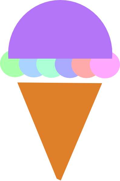 Ice Cream Silhouette Clip Art - Ice Cream (396x595)