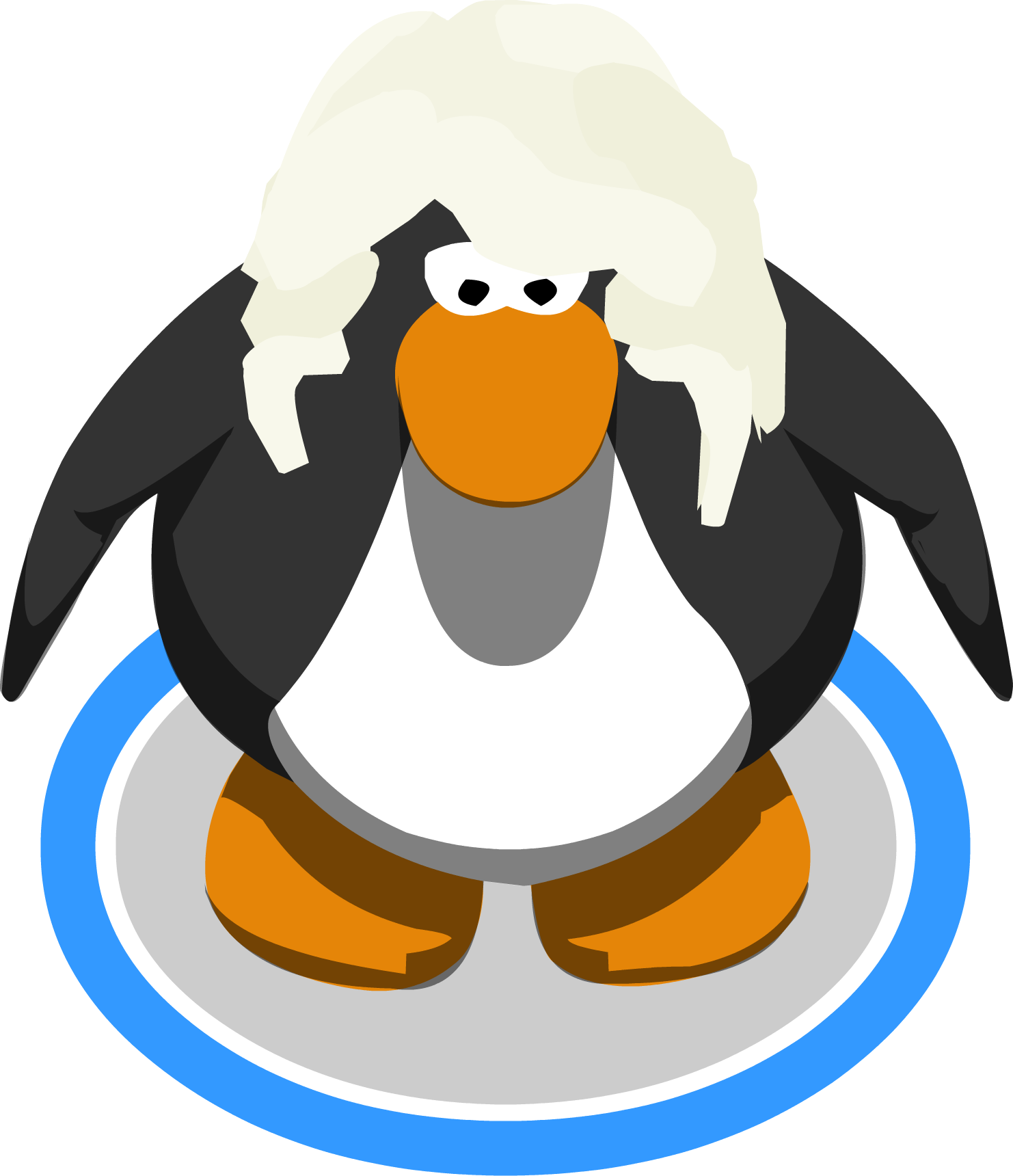 The Whipped Cream In Game - Club Penguin Penguin In Game (1482x1720)