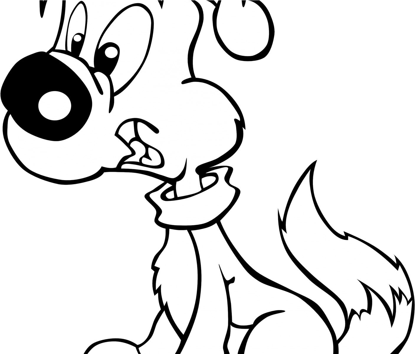 Coloring Pages Black And White Ice Cream Corn Free - Puppy Clip Art (1600x1200)