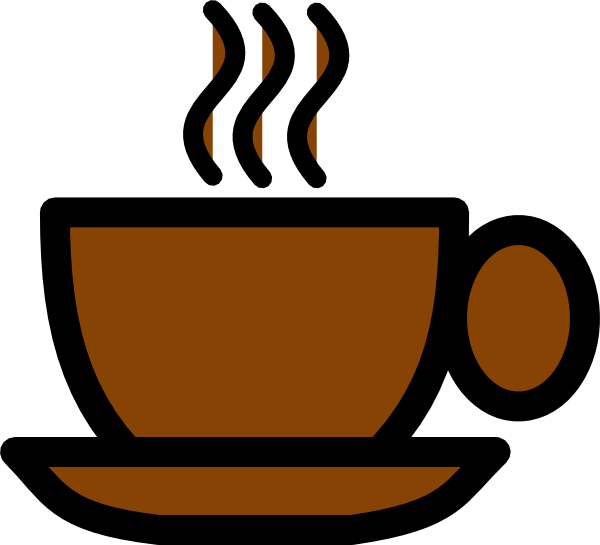 Cup Clipart Brown Coffee - Clip Art Coffee Cup (600x545)