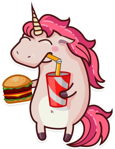 Https - //tlgrm - - Printable Unicorn Stickers (512x512)