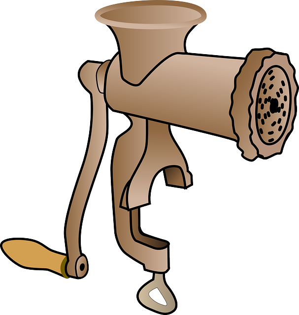 Mincer Masticator, Meat Chopper, Meat Mincing Machine, - Meat Grinder Clipart (607x640)