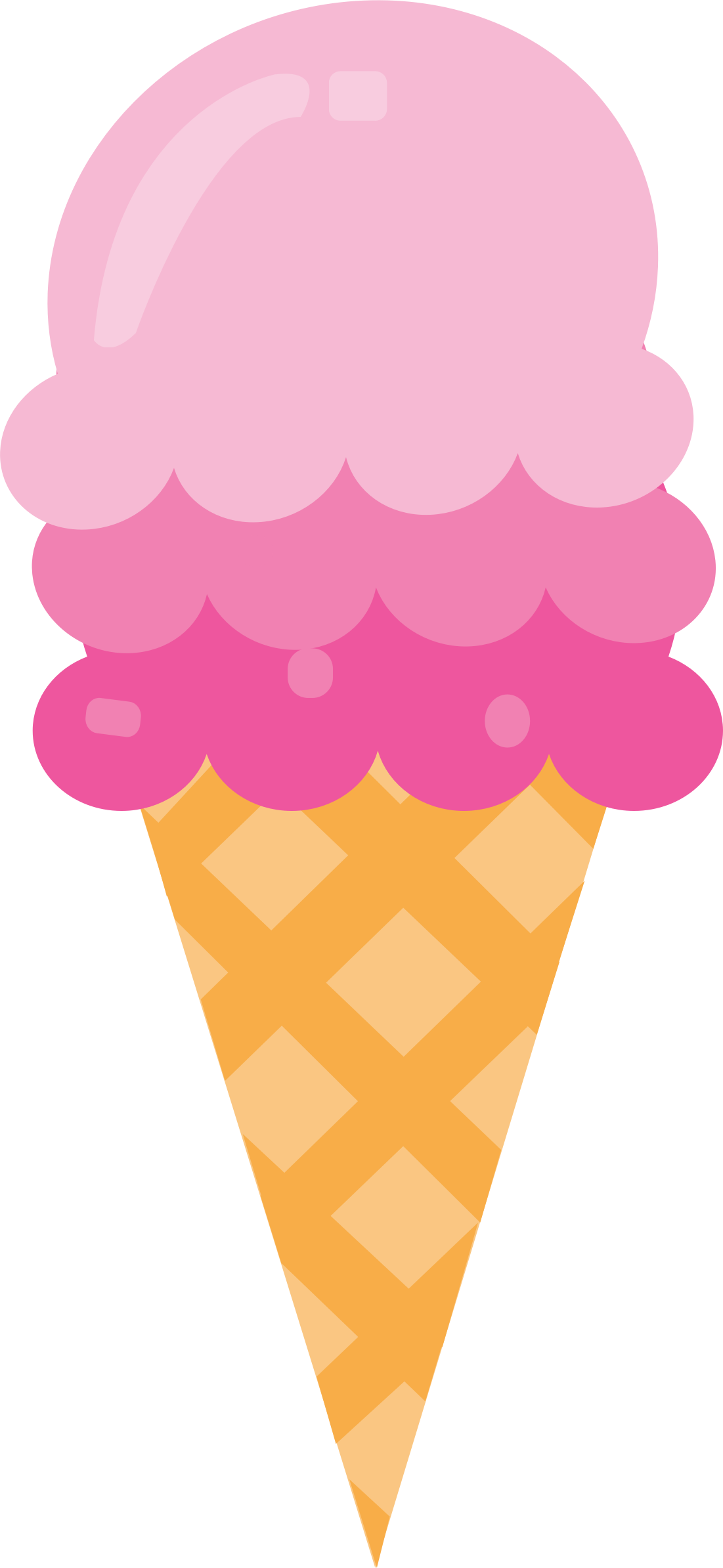 Big Image - Ice Cream Cone Clipart (1101x2388)