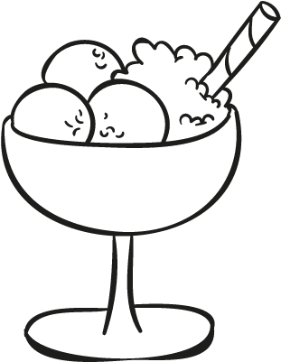 Ice Cream Balls Cup Vector - Cup Ice Cream Drawing (400x400)