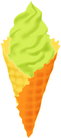 Cupcake & Bolos E Etc - Ice Cream Png Cartoon (259x500)