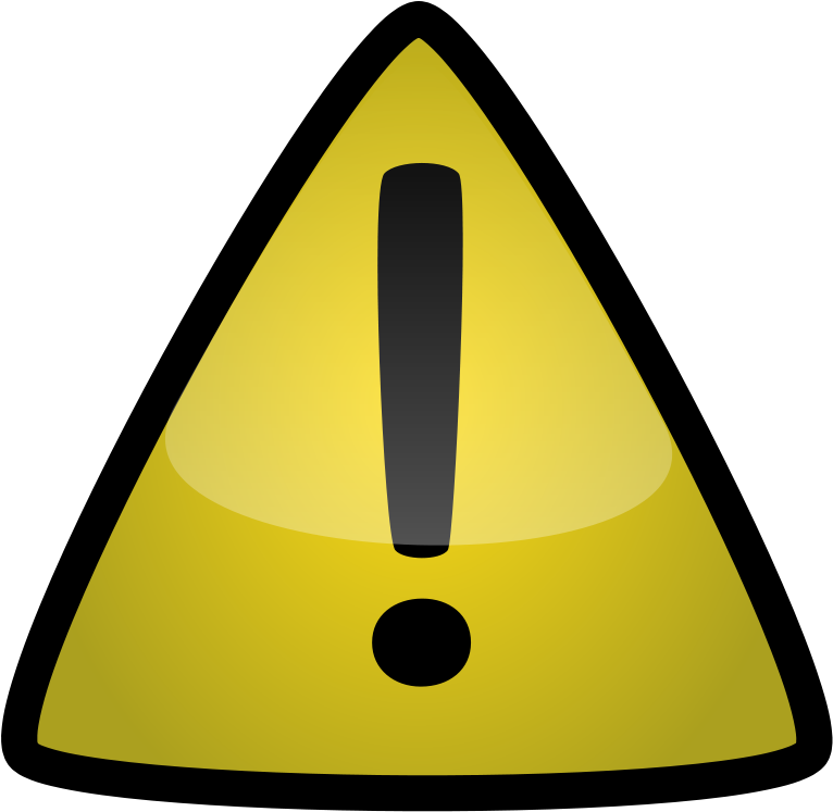 Warning Clip Art - Zolty Trojkat Z Wykrzyknikiem (900x828)
