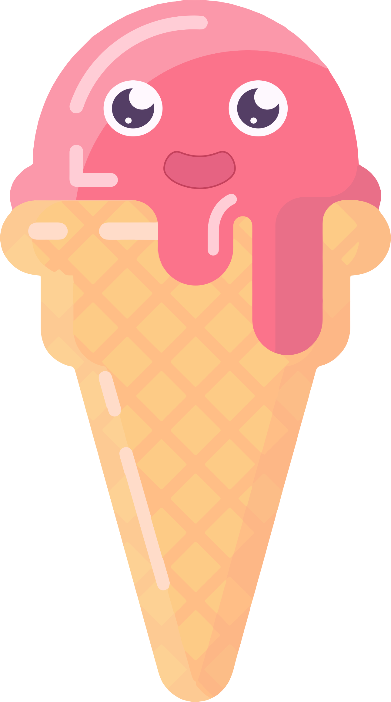 Big Image - Ice Cream Cone Clipart (1290x2316)