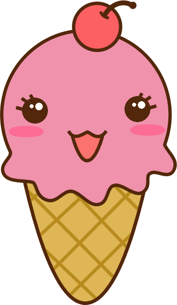 Cute Ice Cream - Cute Ice Cream Png (347x597)
