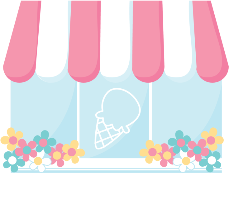 Zwd Ice Cream - Minus Say Hello Cliparts Cute Ice Cream Cart (900x758)