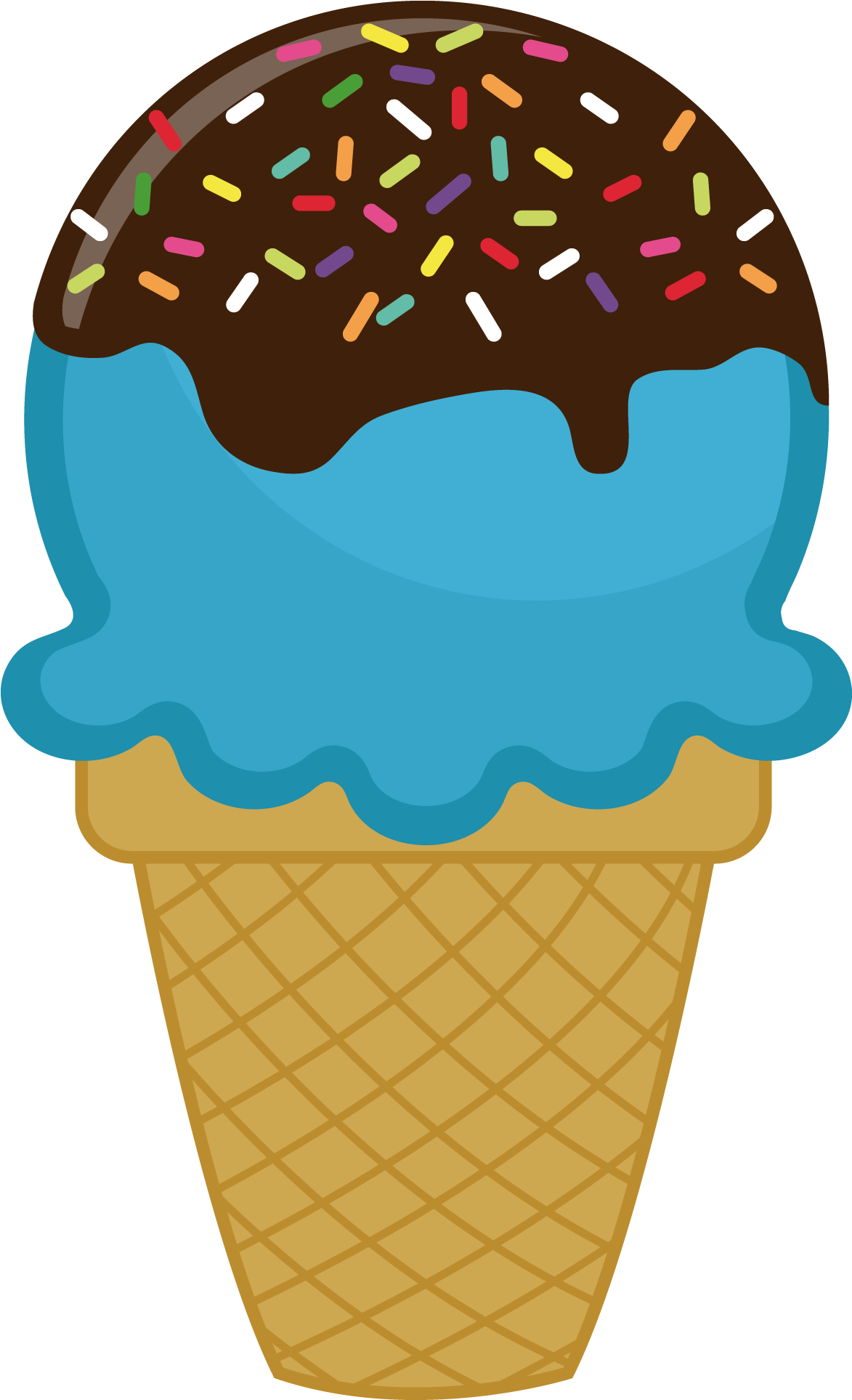 Birthday Clipartcolor Sheetsicecreambulletin - Ice Cream With Sprinkles Clipart (1250x1993)