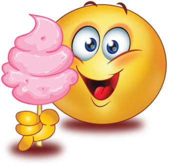 Party Eating Ice Cream - Emoji Eating Icecream (384x384)