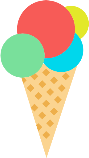 Ice Cream Van Hire - وکتور بستنی میوه ای (512x512)