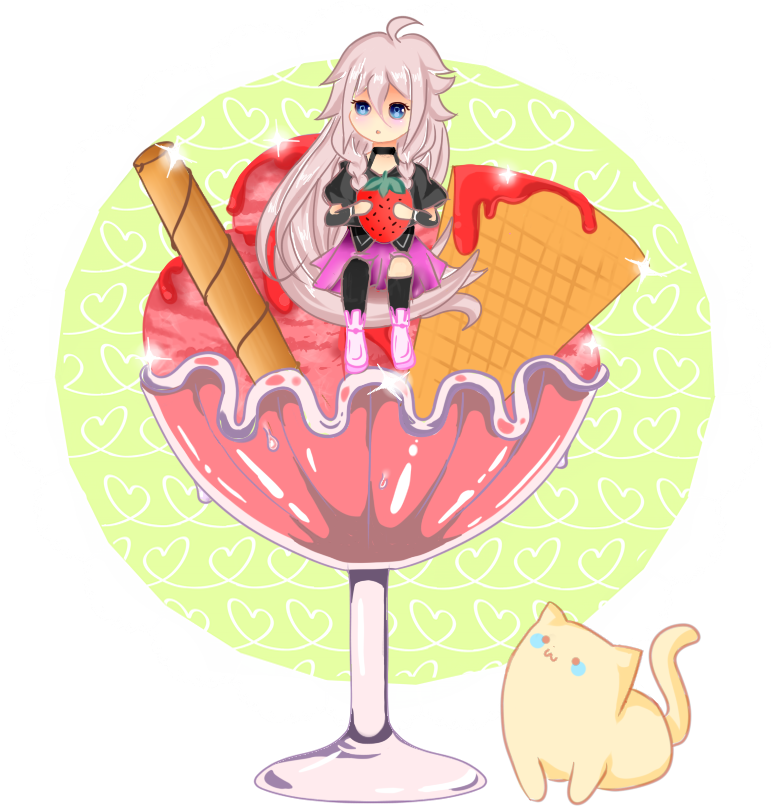 Ice Cream Ia By Naemeinn - Vocaloid Ia Ice Cream (830x880)
