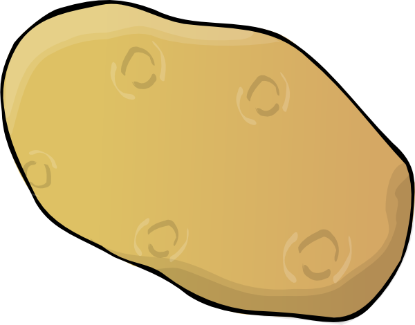 Ice Cream Scoop Clipart 9 Clipart - Cartoon Picture Of A Potato (600x470)
