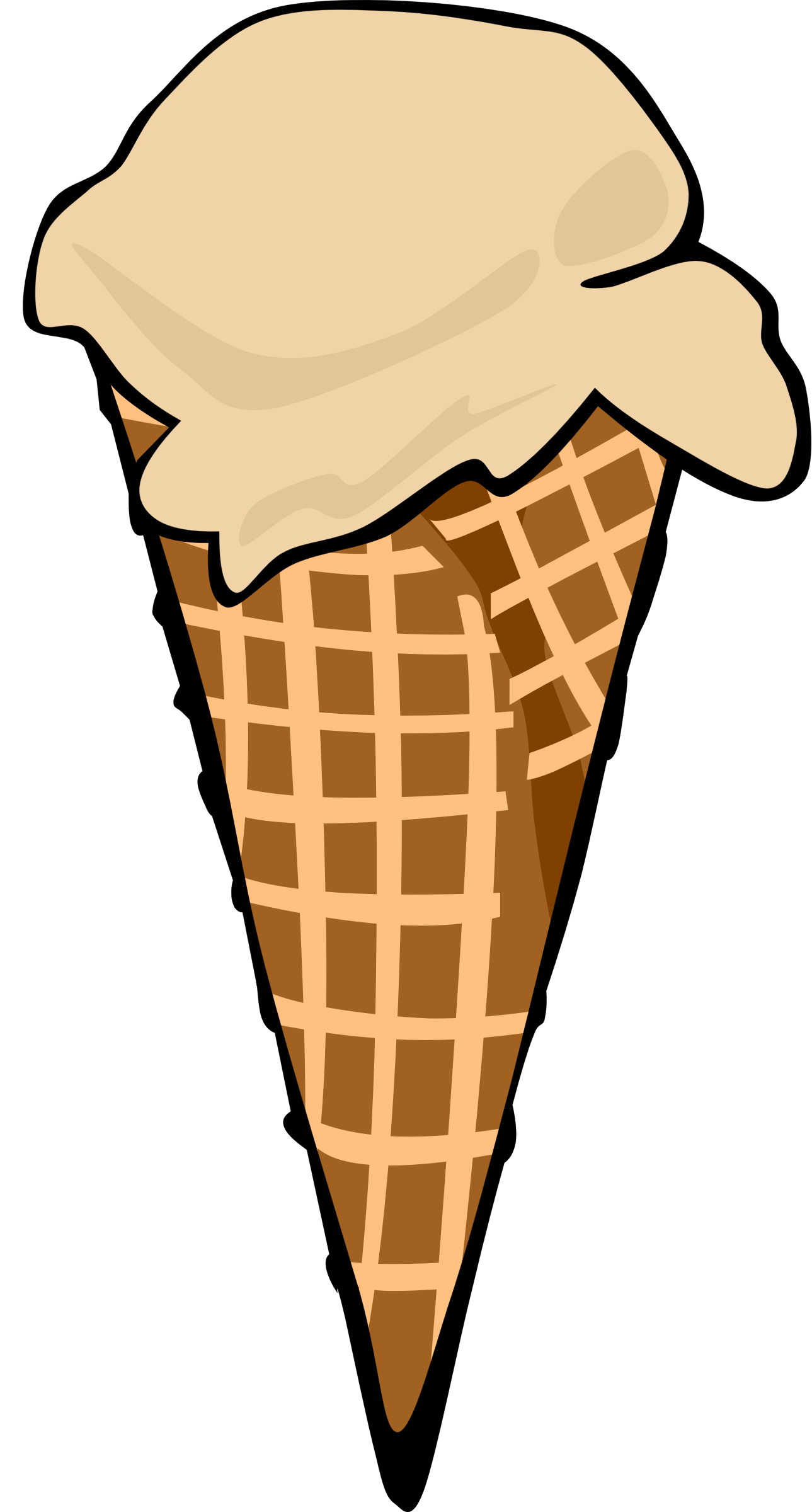 Ice Cream Cone Clipart - Ice Cream Clip Art (2000x3740)