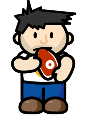 Don't You Miss The Taste Of Meat - Throw Up Cartoon Gif (300x400)