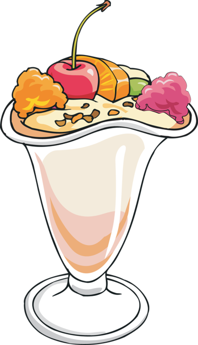 Ice Cream Sundae Clip Art - Ice Cream Sundae Clip Art (640x1117)