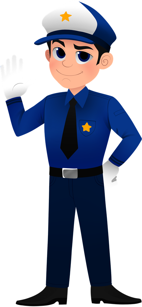 Free Cartoon Policeman Clip Art - Police Officer Police Clip Art (600x1030)
