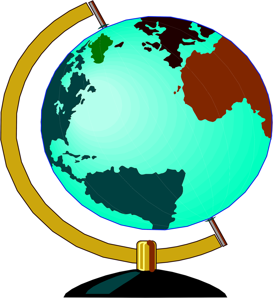 Globe Free Stock Photo Illustration Of A Globe - Social Studies Symbols (958x1041)