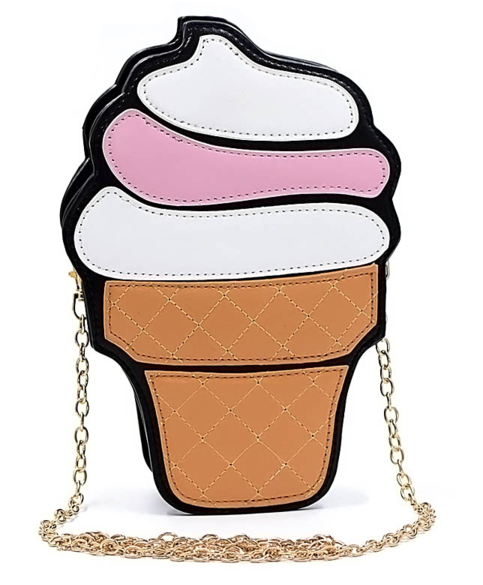 I Scream For Ice Cream Shaped Purse - Budalaa Fashion Women Bags Crossbody Ice Cream Handbags (600x600)