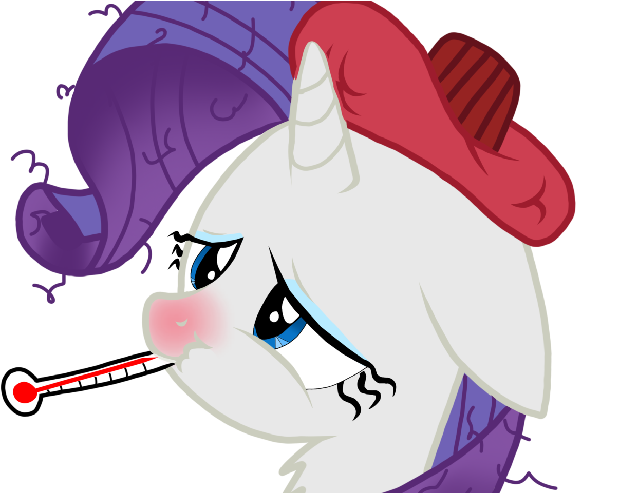 Proponypal, Bust, Chest Fluff, Floppy Ears, Ice Pack, - Cartoon (1280x960)