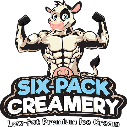 The Six-pack Creamery® Mission - Cow With A Six Pack (531x528)
