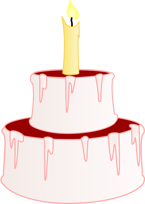 Cake Svg Vector File, Vector Clip Art Svg File - Birthday Cake Clip Art (652x900)