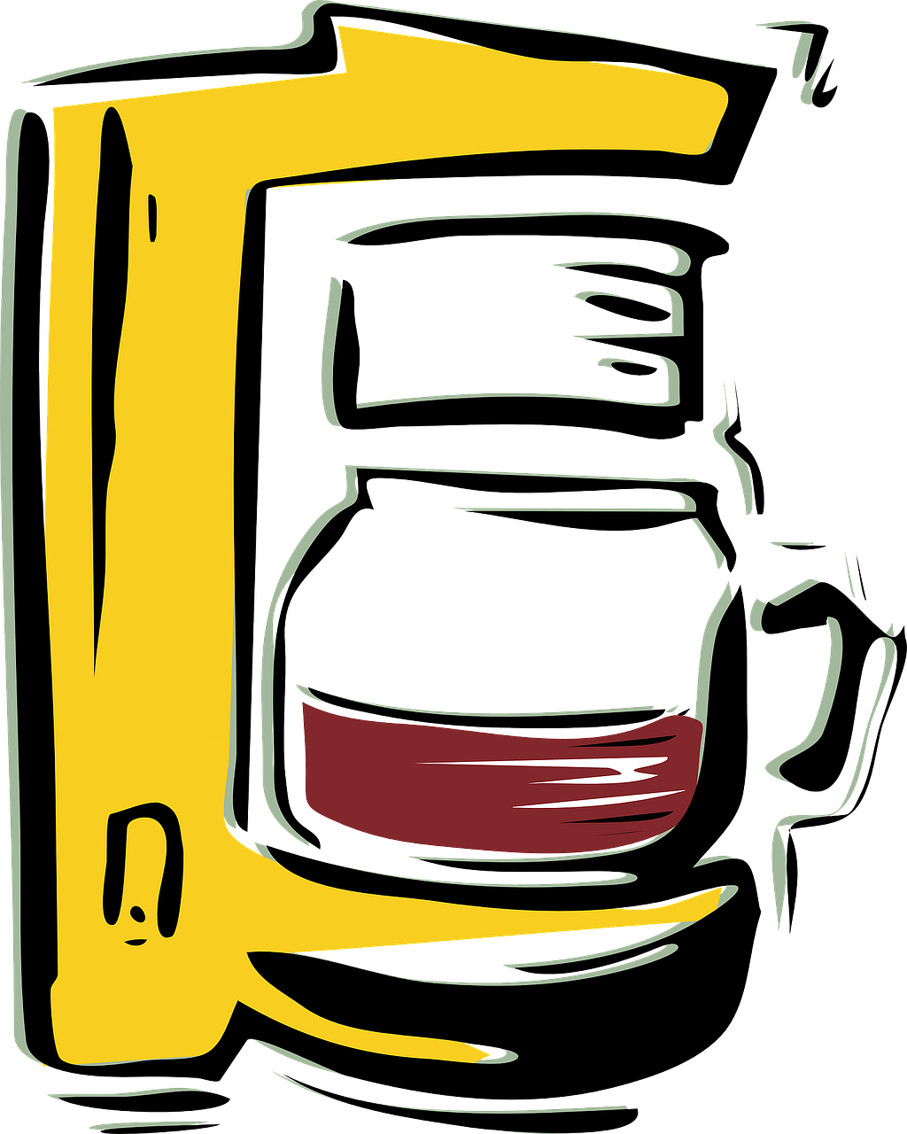 Clipart Info - Coffee Machine Clipart (1024x1280)