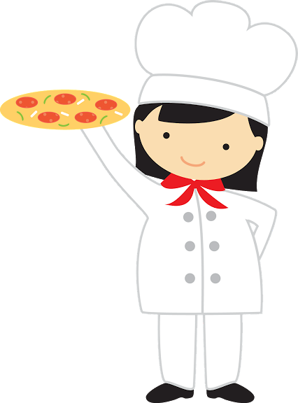 Woman Pizza Maker - Thank You For The Pizza (426x576)