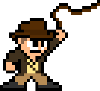 Indiana Jones Pixel Art Maker - Pixel Art Iron Fist (430x390)