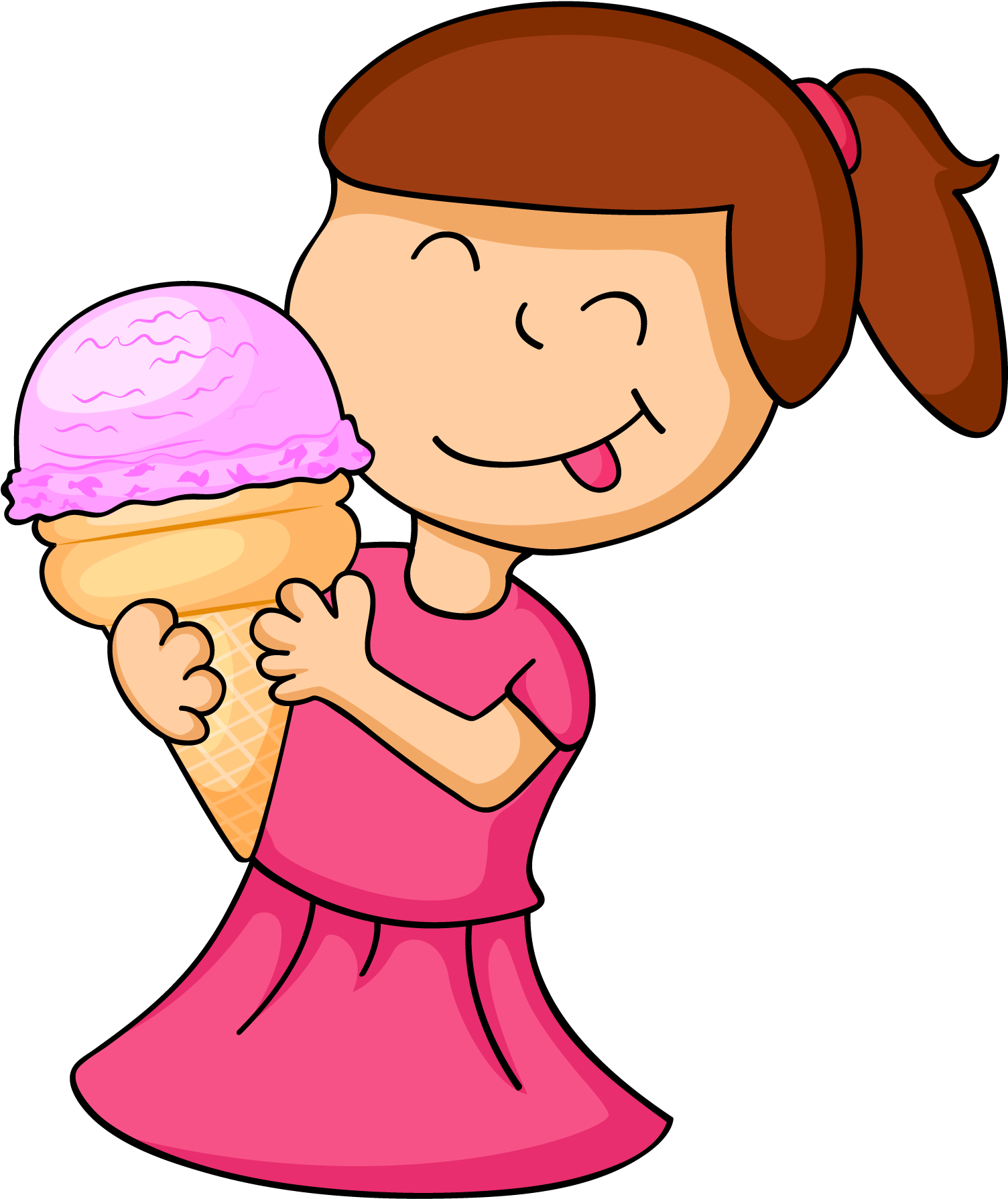 Girls like sweets. Дети едят мороженое. Мультяшная девочка с мороженым. Дети с мороженым мультяшные. Мультяшный мальчик ест мороженое.