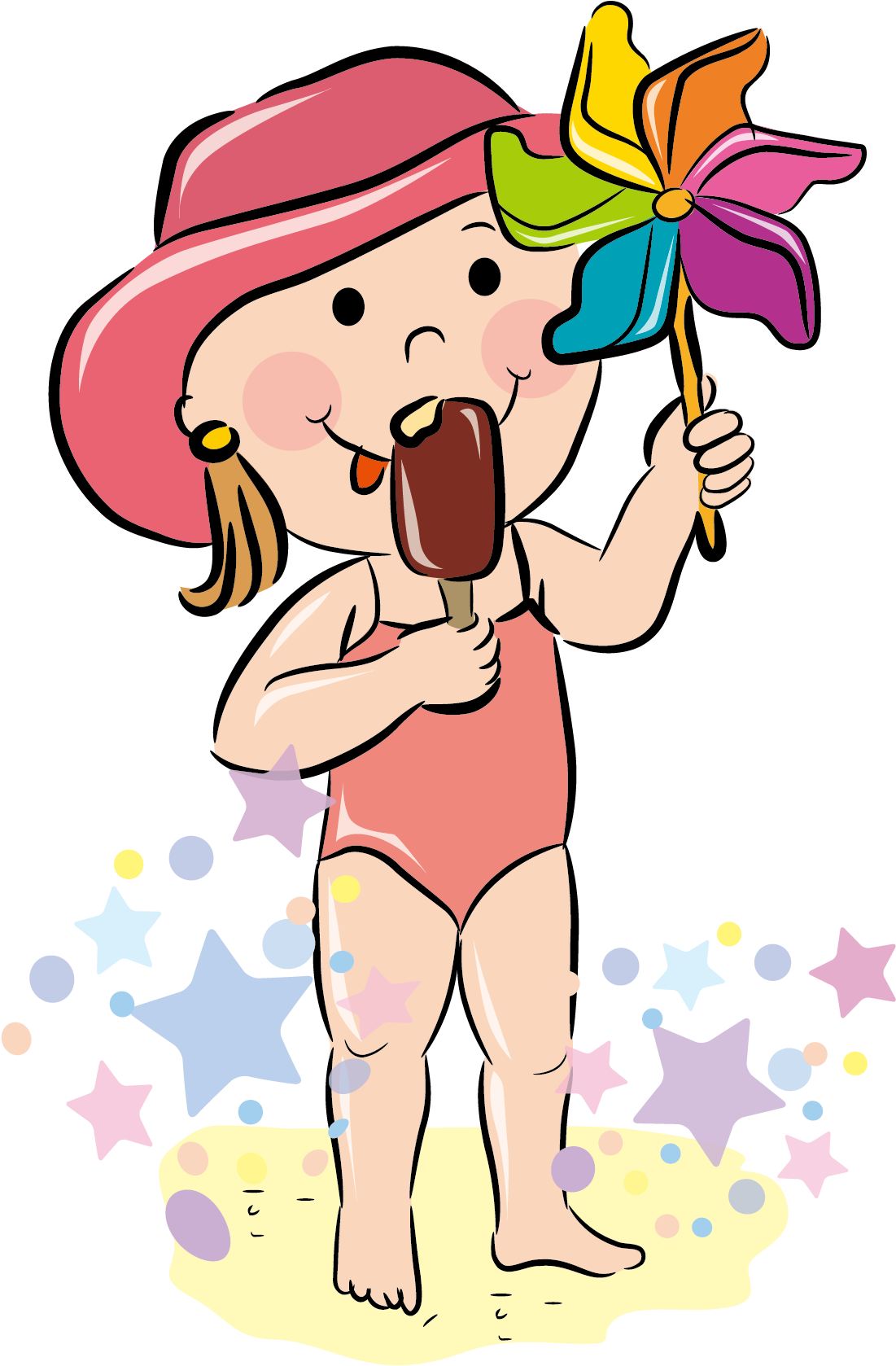 Child Beach Clip Art - Child Beach Clip Art (1848x1772)