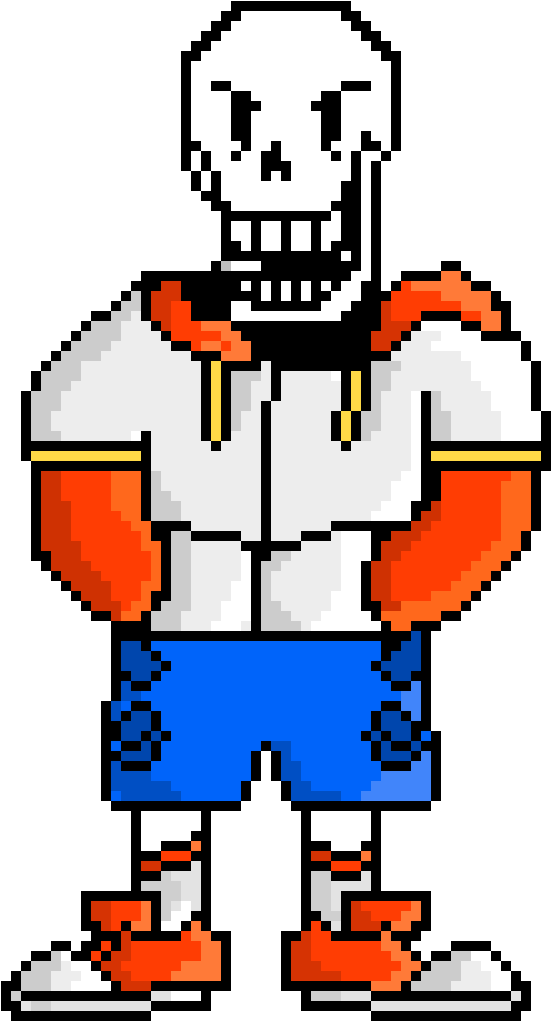 Ts Swap Papyrus By Portal Master - Pixel Art (560x1020)