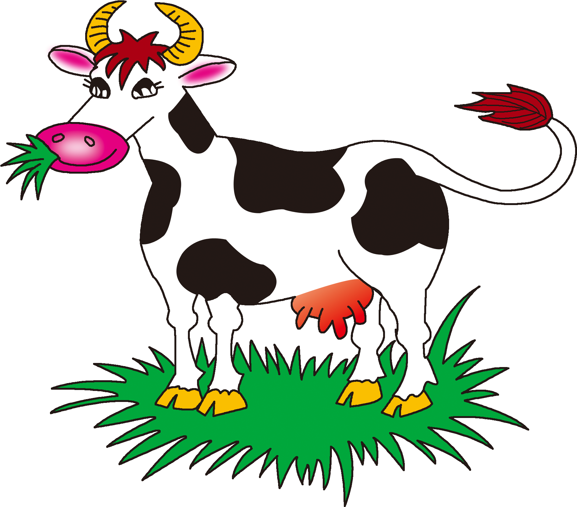 Beef Cattle Farm Eating Clip Art - Beef Cattle Farm Eating Clip Art (2543x2010)