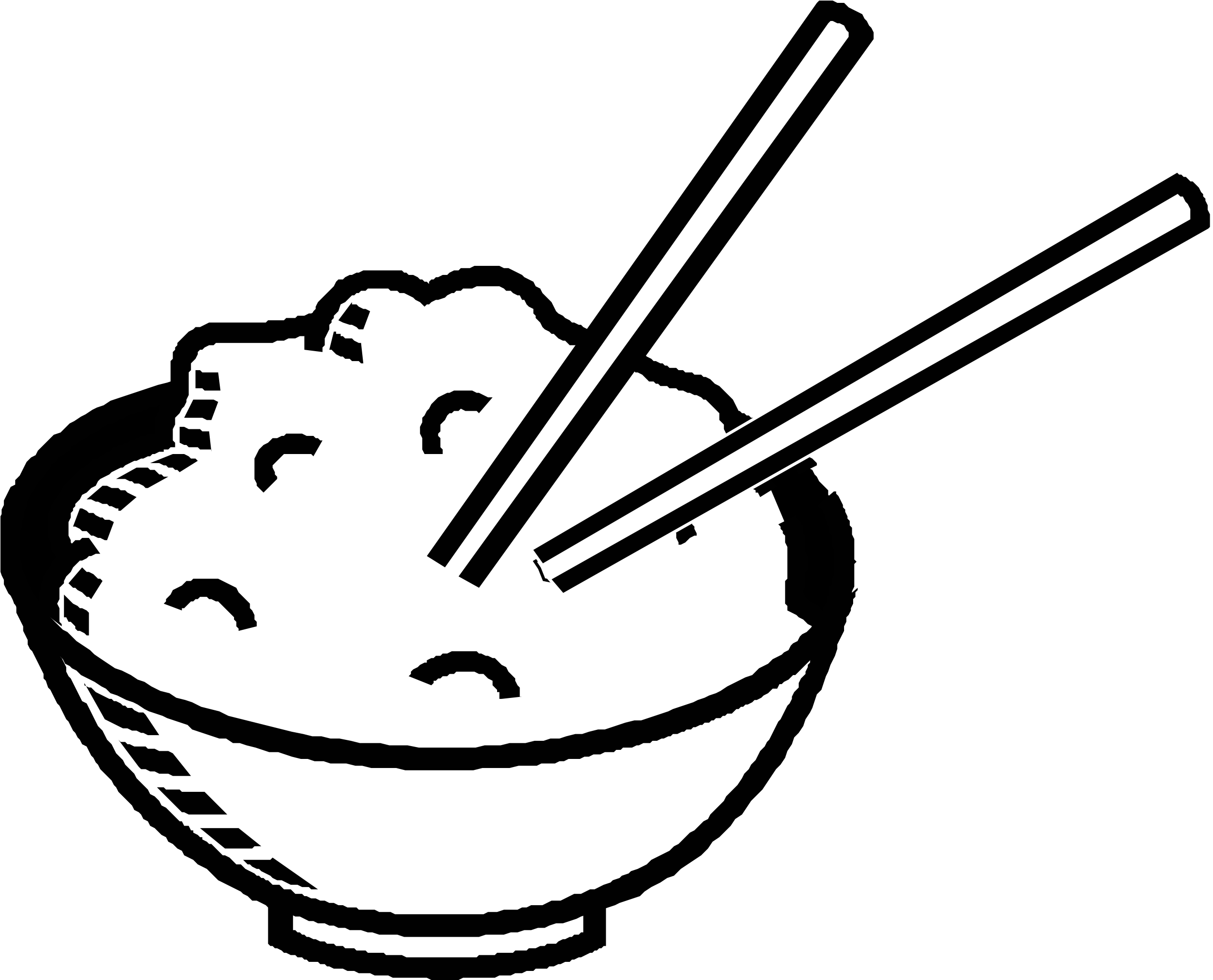 Rice Clipart Black And White - Bowl Of Rice Drawing (2555x2070)