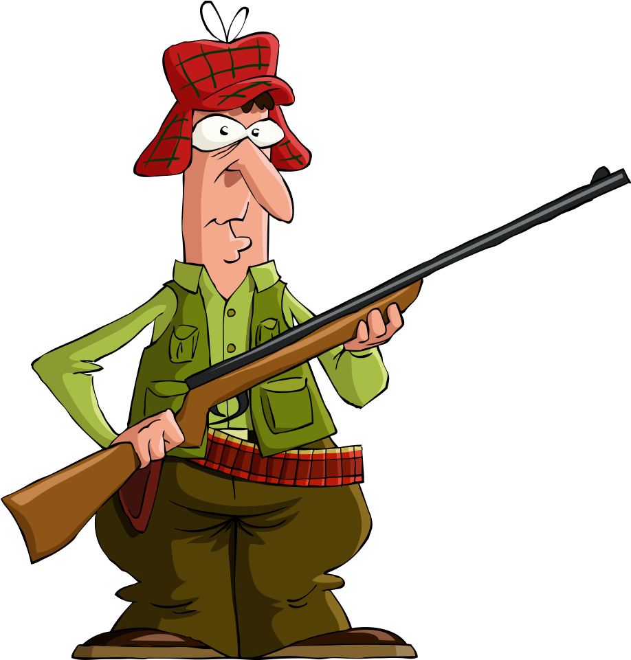 Deer Hunting Clip Art - Hunter Clipart (1000x1000)