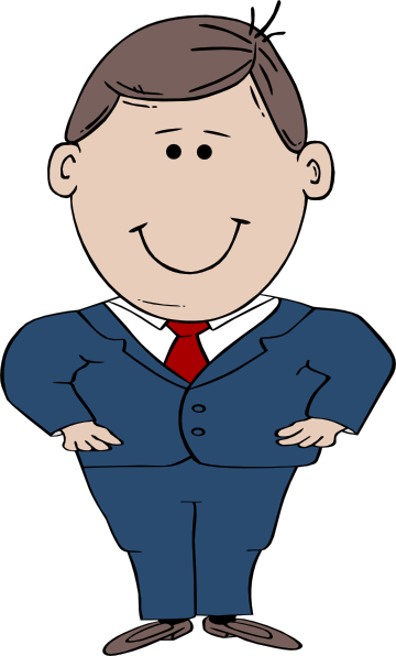 Clipart Man Short Man In Suit Clip Art At Clker Vector - Short Man Clipart (360x596)