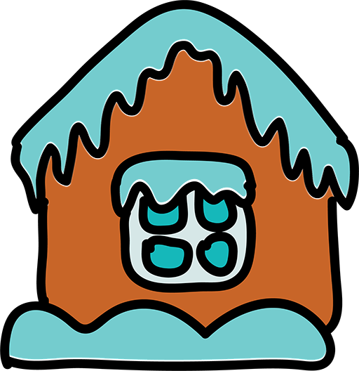 Eishaus House Clip Art - Ice House Cartoon (512x528)