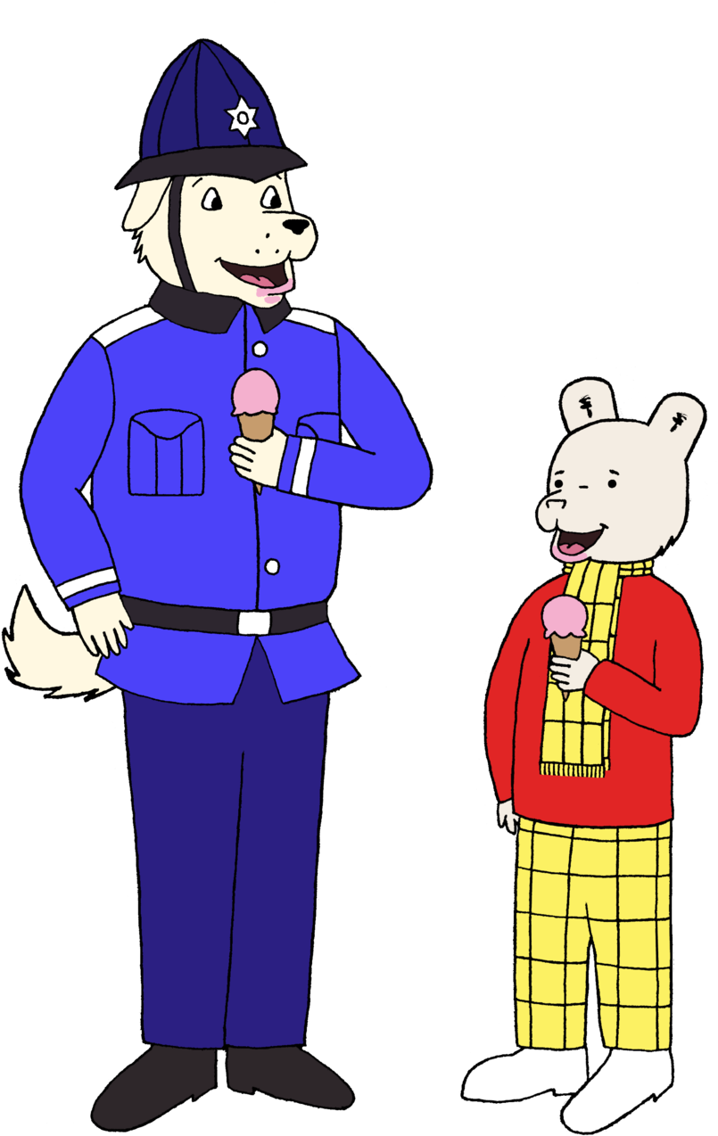 Growler's Ice Cream Treat By The-waxbadger - Cartoon (900x1320)