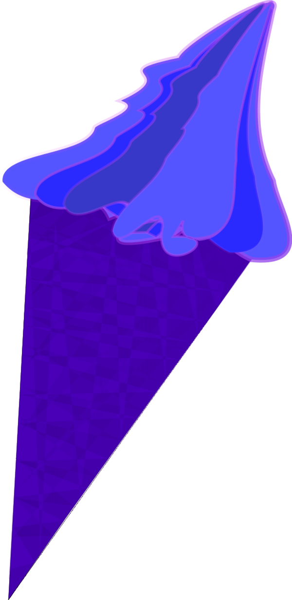Wild Berry Ice Cream Cone - Ice Cream Clip Art (600x1233)