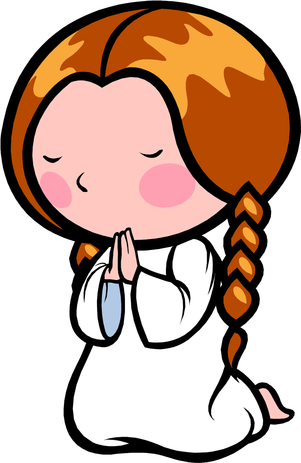 Pray - Girl Praying Clip Art (1120x1600)