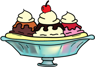 Banana- Spliteiscremebecher Mattglastasse (600x338)