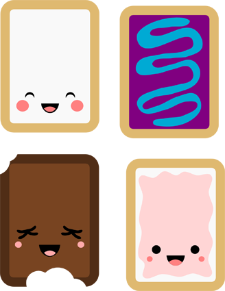 Kawaii Poptarts - Kawaii Pop Tart Png (328x425)