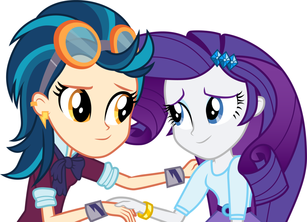 Indigo Zap And Rarity By Cloudyglow - Mlp Eg Indigo Zap (1024x741)